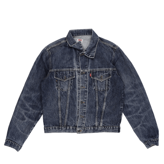 Levi's Vintage Blue Denim Jacket Men Size L 100% Cotton Collared