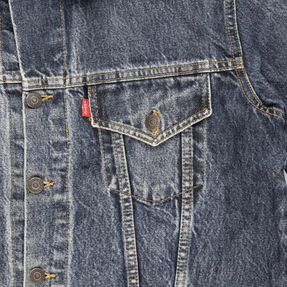Levi's Vintage Blue Denim Jacket Men Size L 100% Cotton Collared