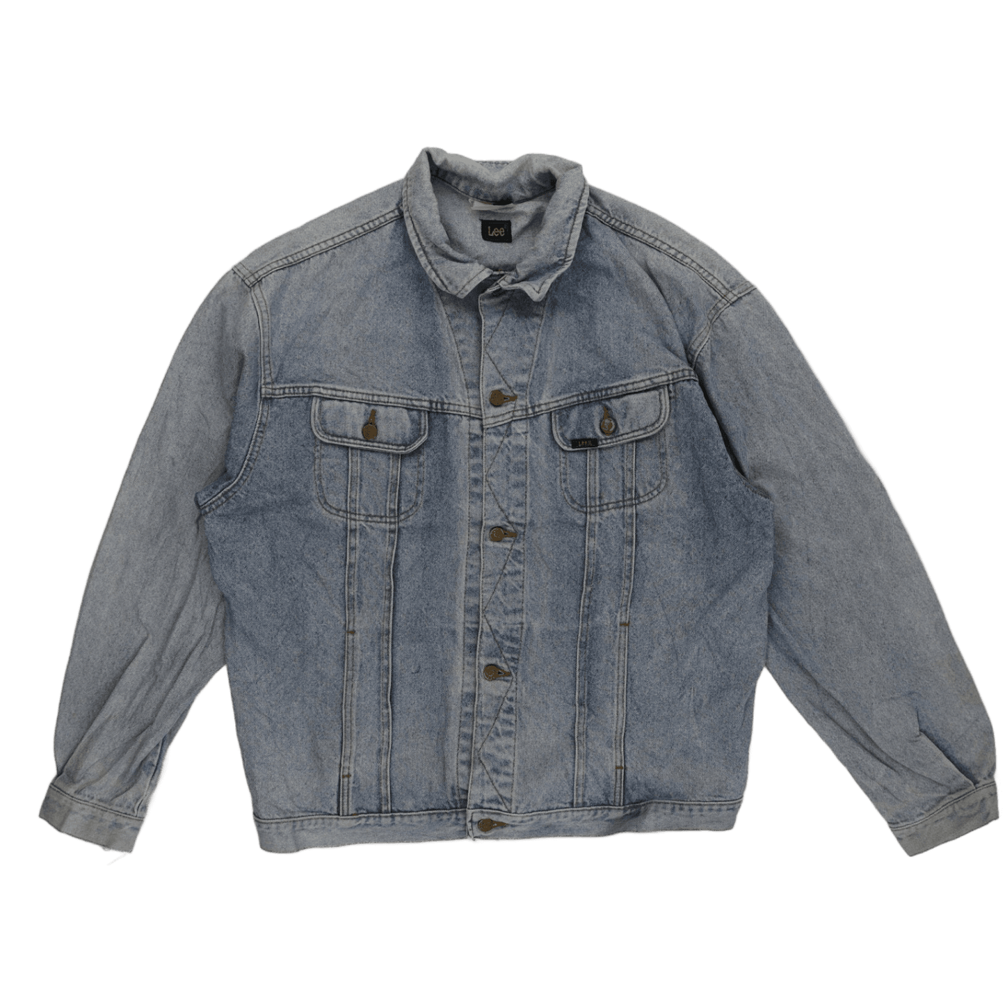 Lee Vintage Light Blue Denim Jacket Size Large Cotton