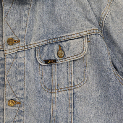 Lee Vintage Light Blue Denim Jacket Size Large Cotton