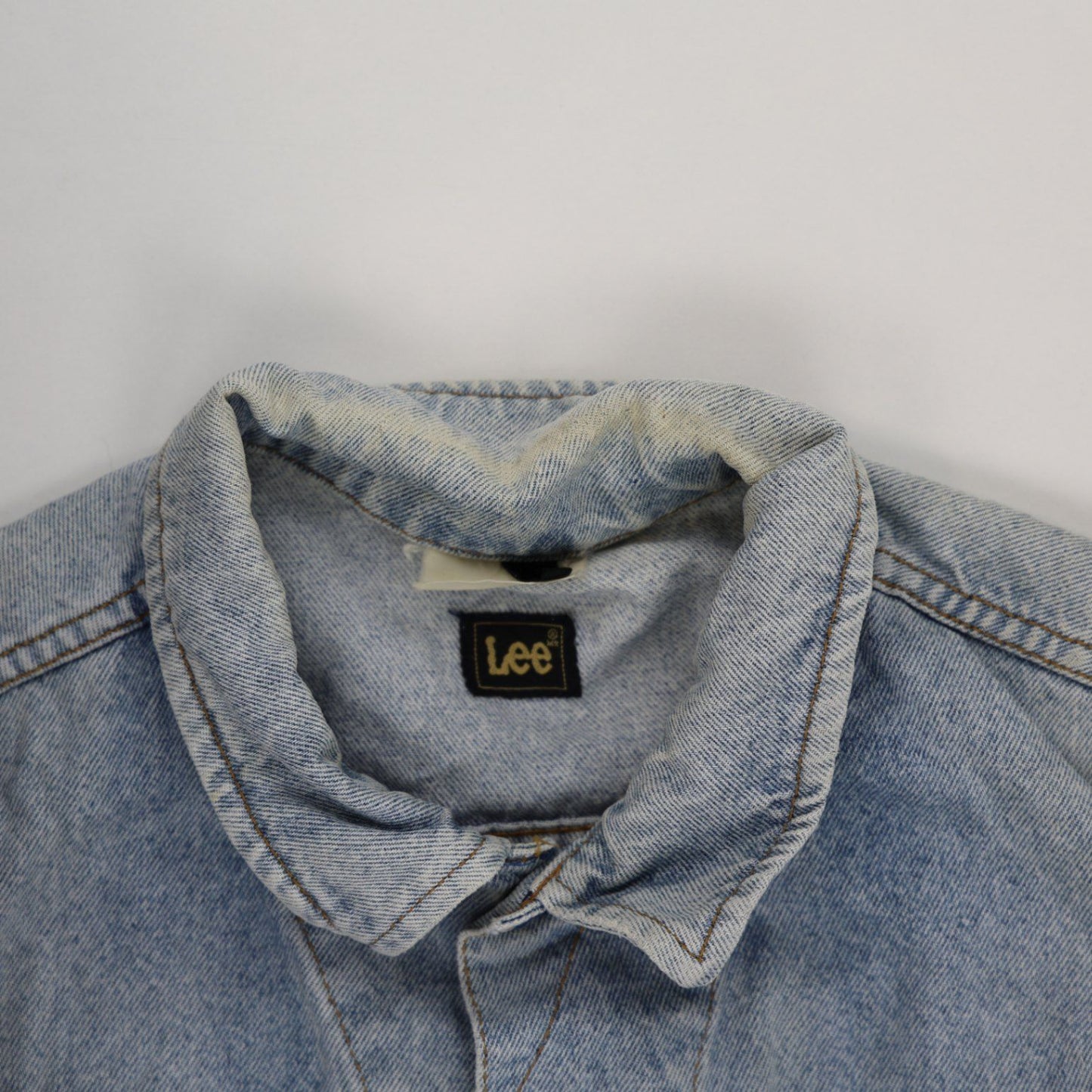 Lee Vintage Light Blue Denim Jacket Size Large Cotton