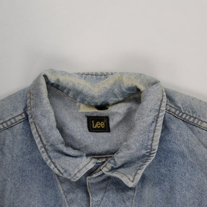 Lee Vintage Light Blue Denim Jacket Size Large Cotton