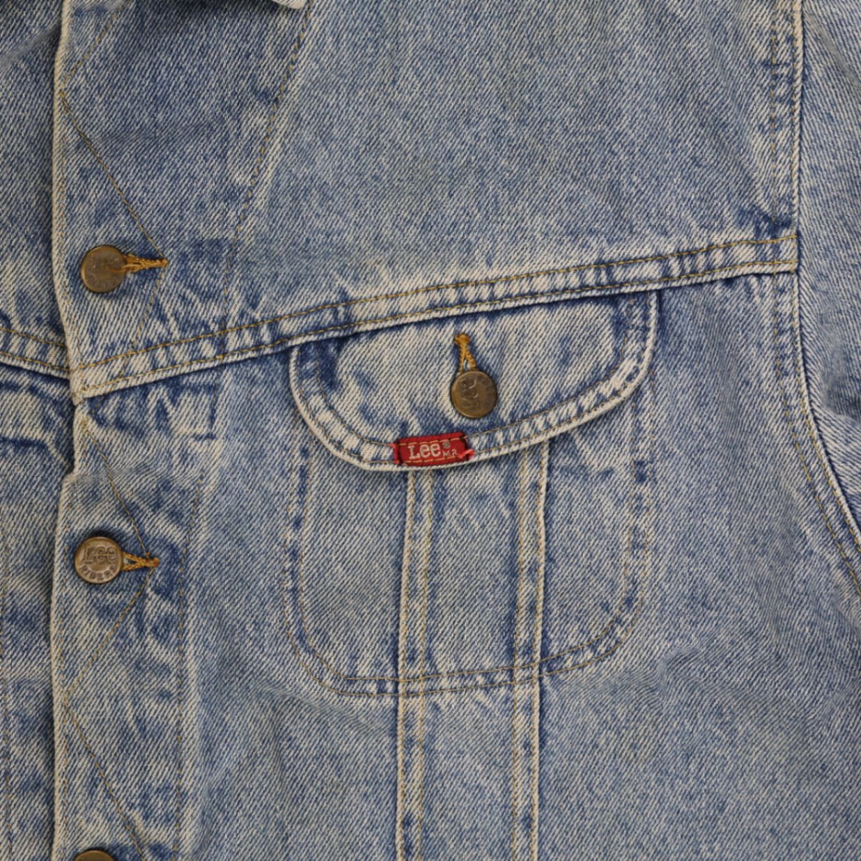 Lee Vintage Blue Denim Jacket Men's XL Cotton