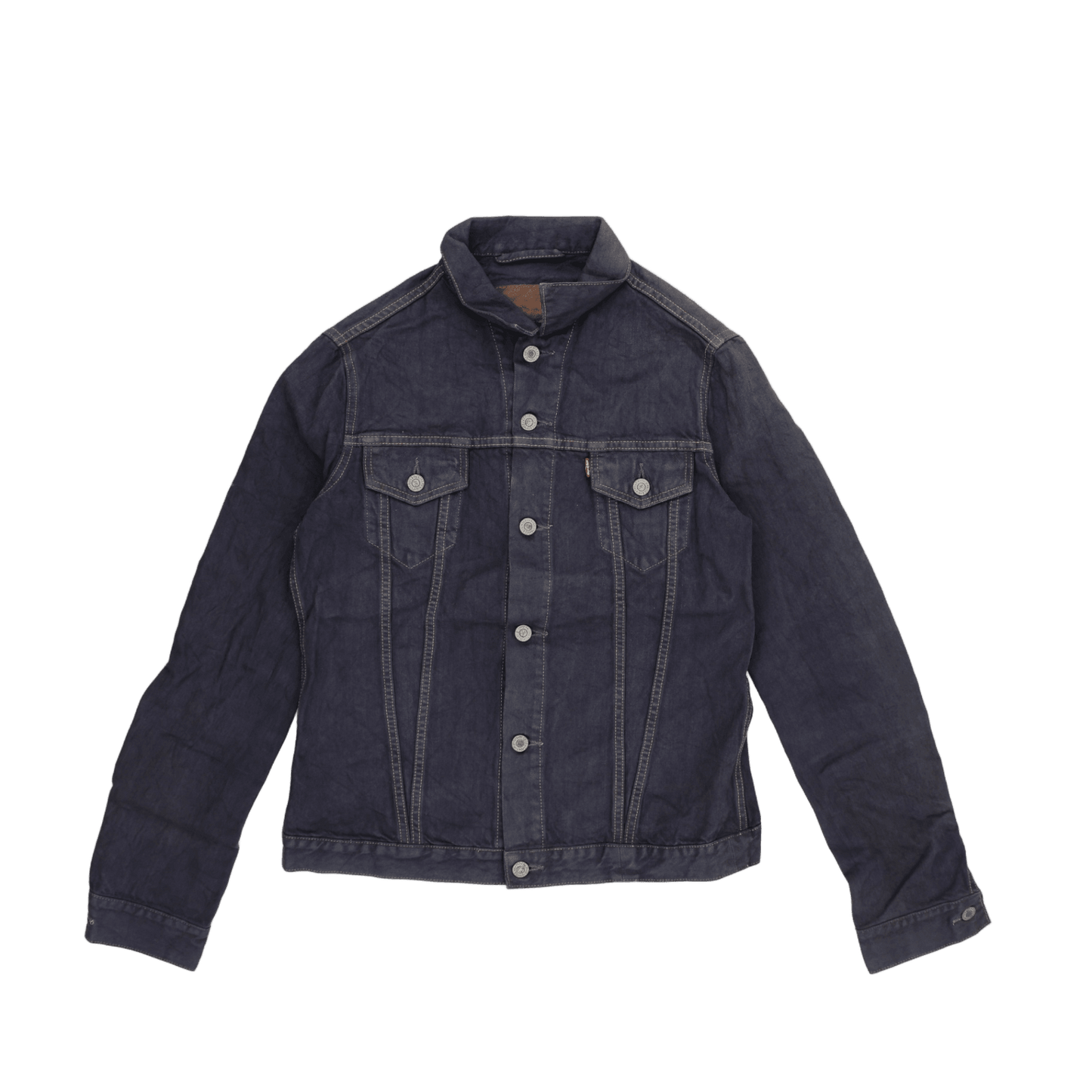 Levi's Vintage Indigo Denim Trucker Jacket Large Cotton Denim Collared