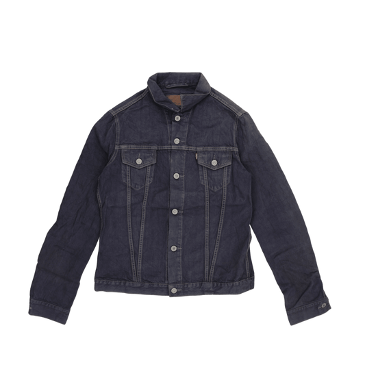 Levi's Vintage Indigo Denim Trucker Jacket Large Cotton Denim Collared