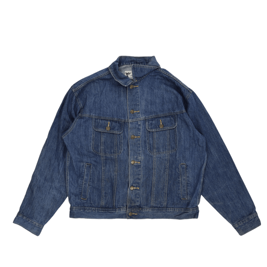 Wrangler Vintage Blue Denim Jacket Men's Large 100% Cotton Collared