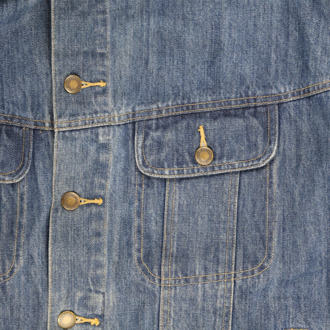 Wrangler Vintage Blue Denim Jacket Men's Large 100% Cotton Collared