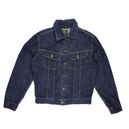 Lee Men's Denim Jacket Medium Blue Cotton Denim Size Medium Vintage