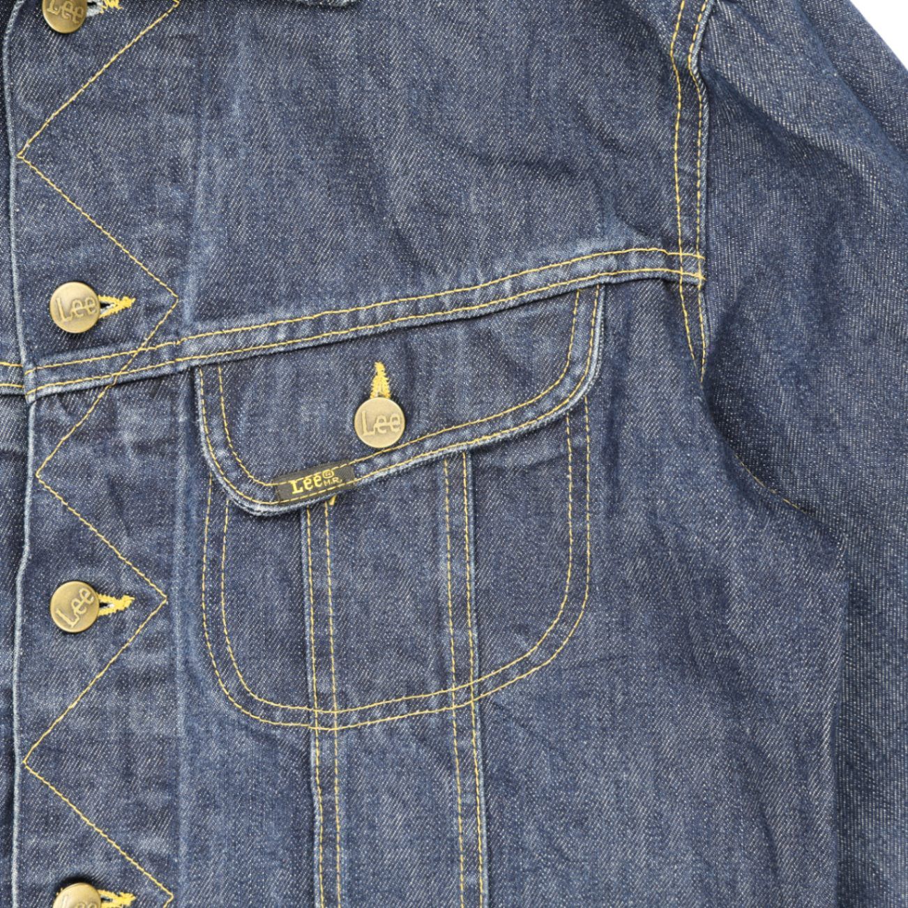 Lee Men's Denim Jacket Medium Blue Cotton Denim Size Medium Vintage