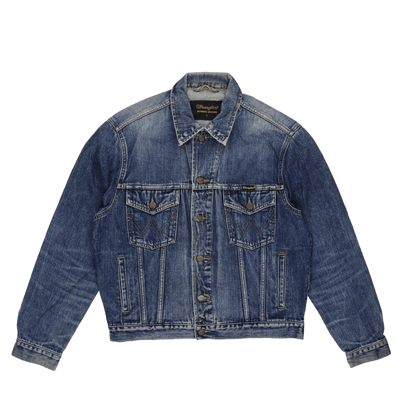 Wrangler Vintage Western Blue Denim Jacket Size Small Cotton