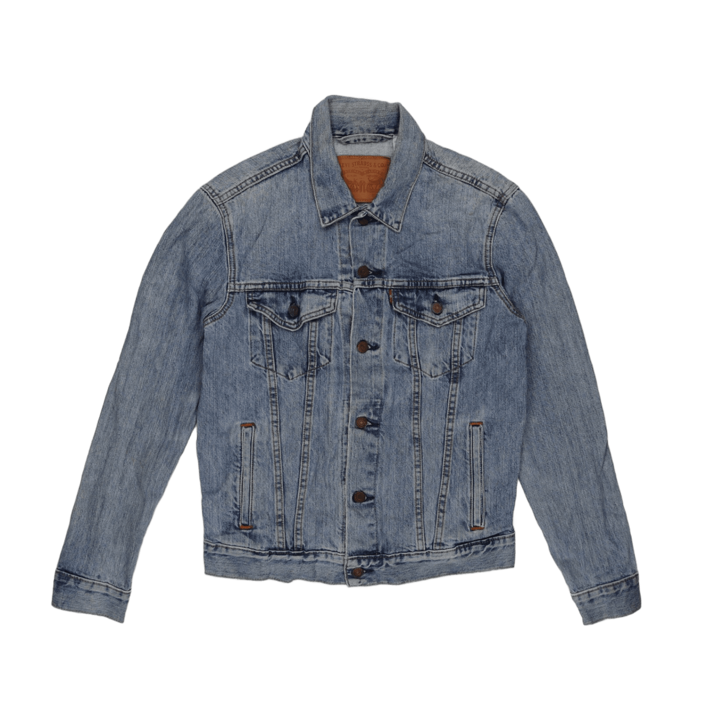Levi's Vintage Light Blue Denim Trucker Jacket Size Small Cotton