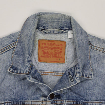 Levi's Vintage Light Blue Denim Trucker Jacket Size Small Cotton