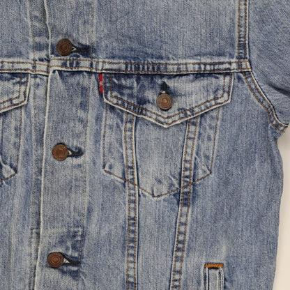 Levi's Vintage Light Blue Denim Trucker Jacket Size Small Cotton