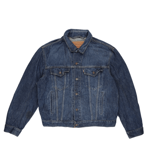 Levi's Vintage Blue Denim Trucker Jacket Size Large Cotton