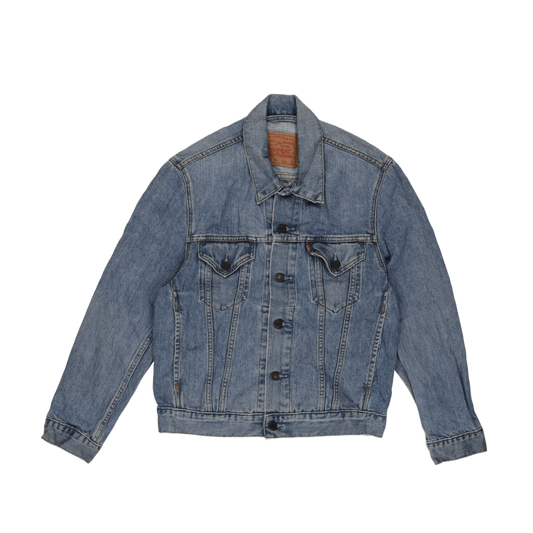 Levi's Vintage 70550 Denim Trucker Jacket Stonewash Blue Size Small Cotton