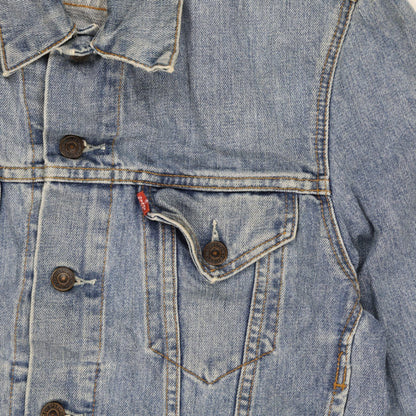 Levi's Vintage 70550 Denim Trucker Jacket Stonewash Blue Size Small Cotton