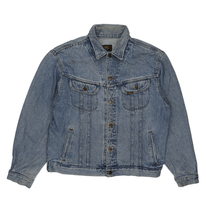 Lee Vintage Trucker Denim Jacket Washed Blue XL 100 Percent Cotton
