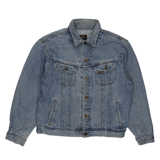 Lee Vintage Trucker Denim Jacket Washed Blue XL 100 Percent Cotton