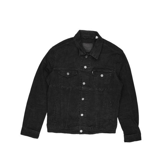 Levi's Black Vintage Trucker Jacket for Men Size Large 100% Cotton