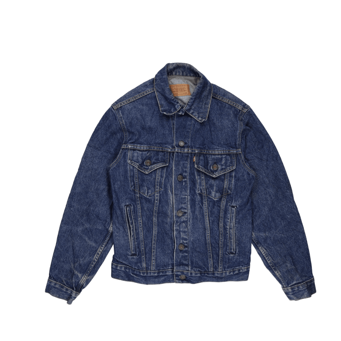 Levi's Vintage 70506 Denim Trucker Jacket Indigo Blue Size 36R 100 Cotton