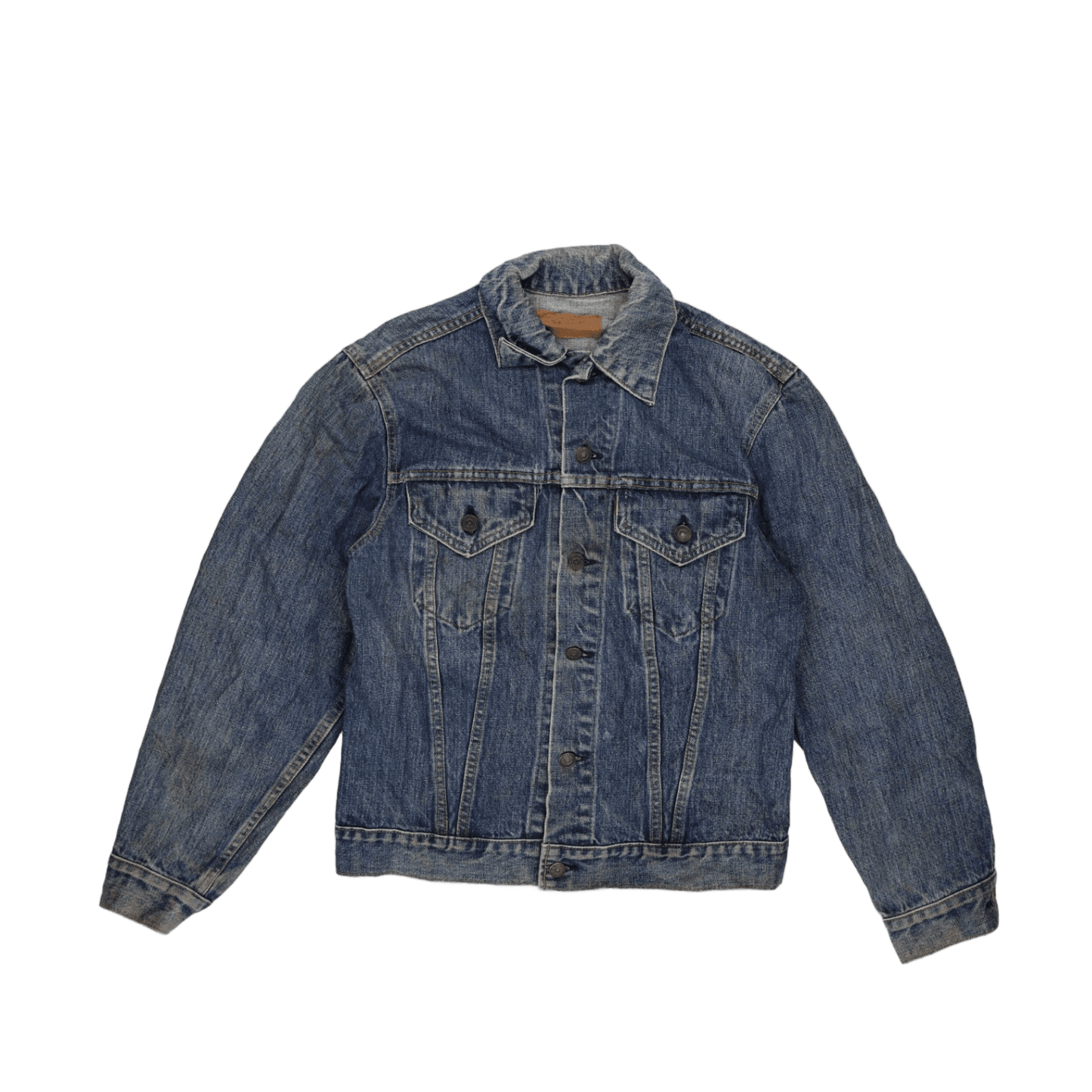 Levi's Vintage Blue Denim Trucker Jacket Size Large 100% Cotton