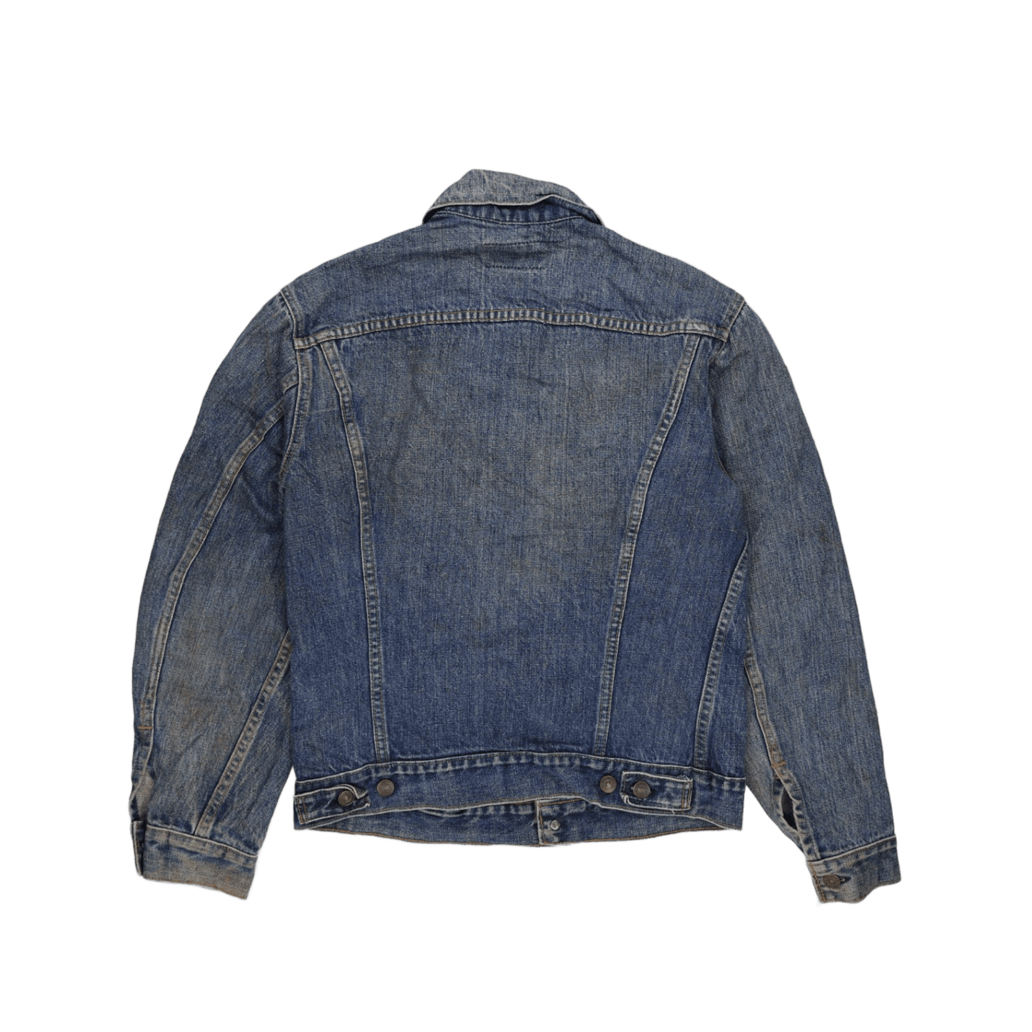 Levi's Vintage Blue Denim Trucker Jacket Size Large 100% Cotton