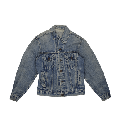 Levi's Acid Wash Blue Denim Trucker Jacket Large Vintage Cotton