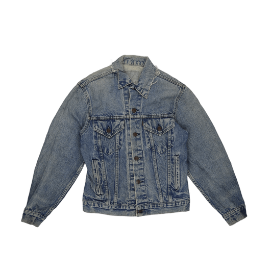 Levi's Acid Wash Blue Denim Trucker Jacket Large Vintage Cotton