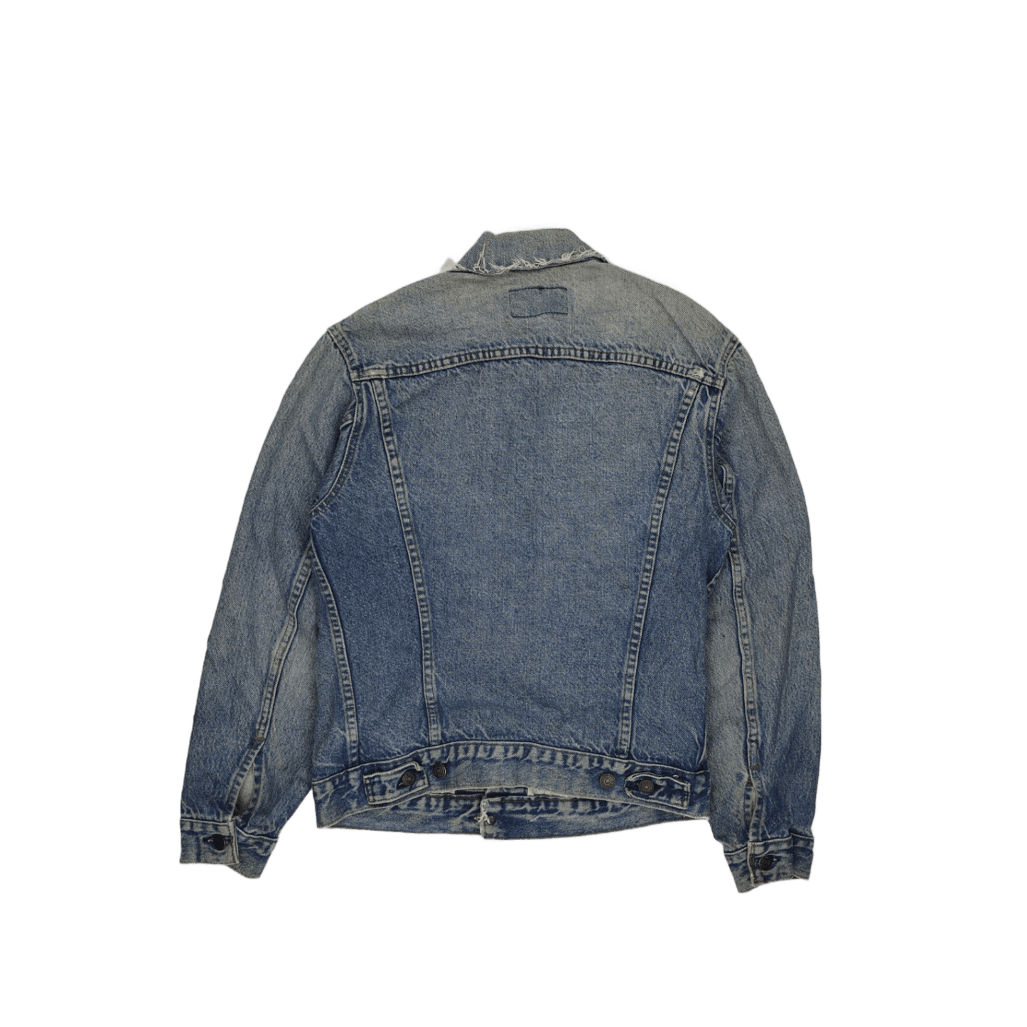 Levi's Acid Wash Blue Denim Trucker Jacket Large Vintage Cotton