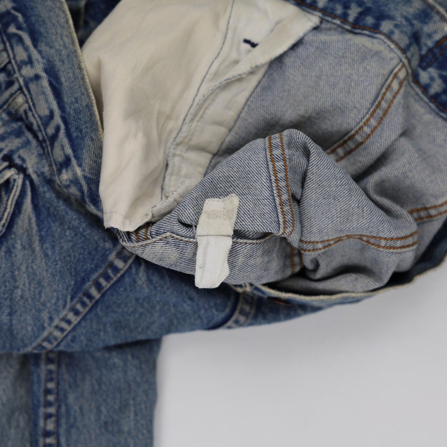 Levi's Acid Wash Blue Denim Trucker Jacket Large Vintage Cotton
