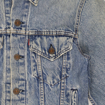 Levi's Acid Wash Blue Denim Trucker Jacket Large Vintage Cotton