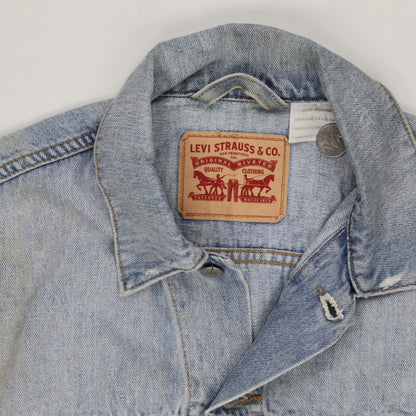 Levi's Light Blue Denim Trucker Jacket Men's Large Cotton Vintage
