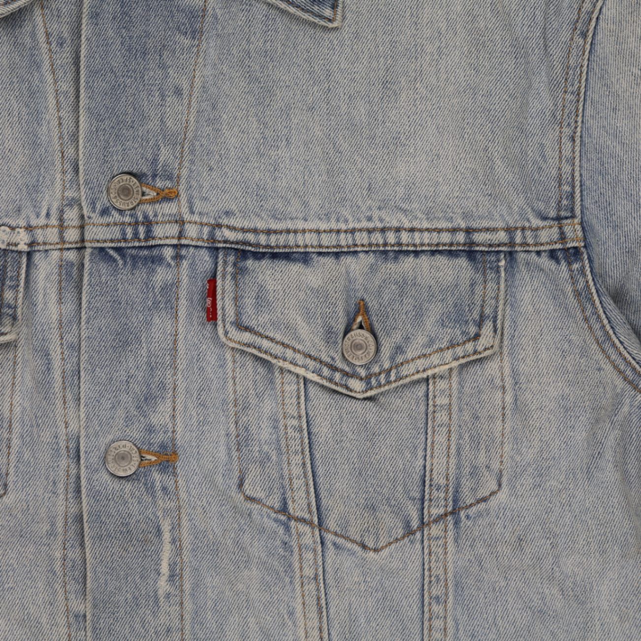 Levi's Light Blue Denim Trucker Jacket Men's Large Cotton Vintage