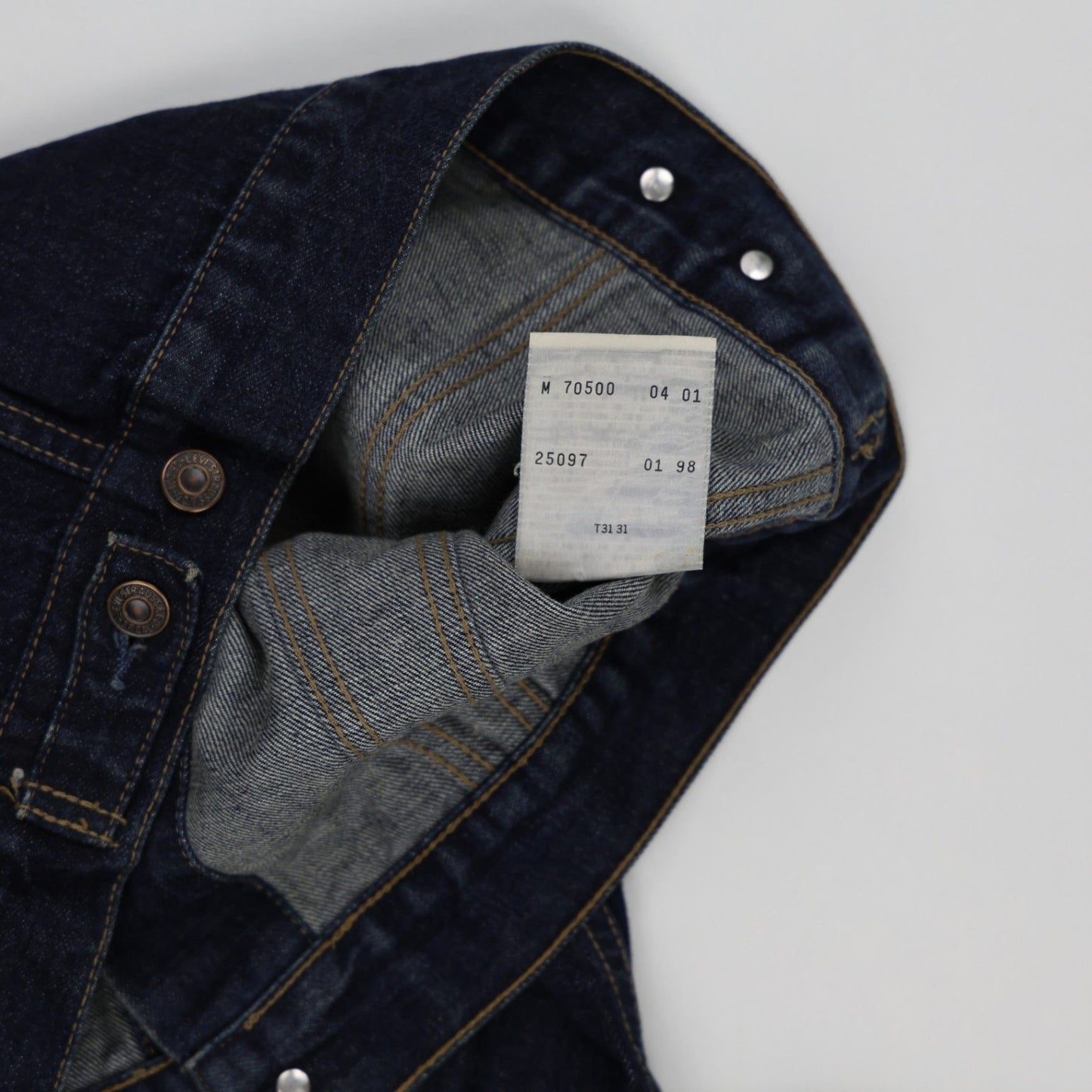 Levi's Vintage 70500-04 Denim Trucker Jacket Indigo Medium Cotton