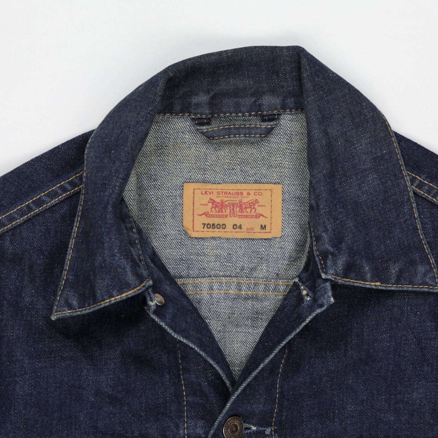 Levi's Vintage 70500-04 Denim Trucker Jacket Indigo Medium Cotton