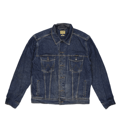 Wrangler Vintage Denim Jacket Classic Blue XL Cotton Men's