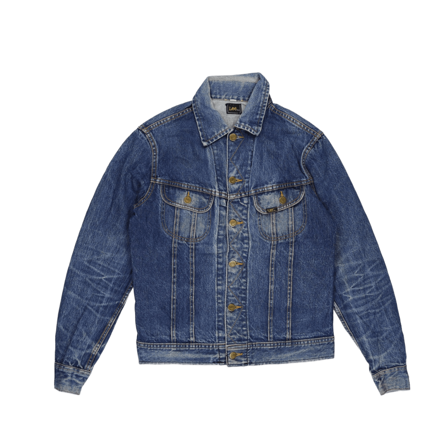 Lee Vintage Blue Denim Jacket Unisex Large Cotton
