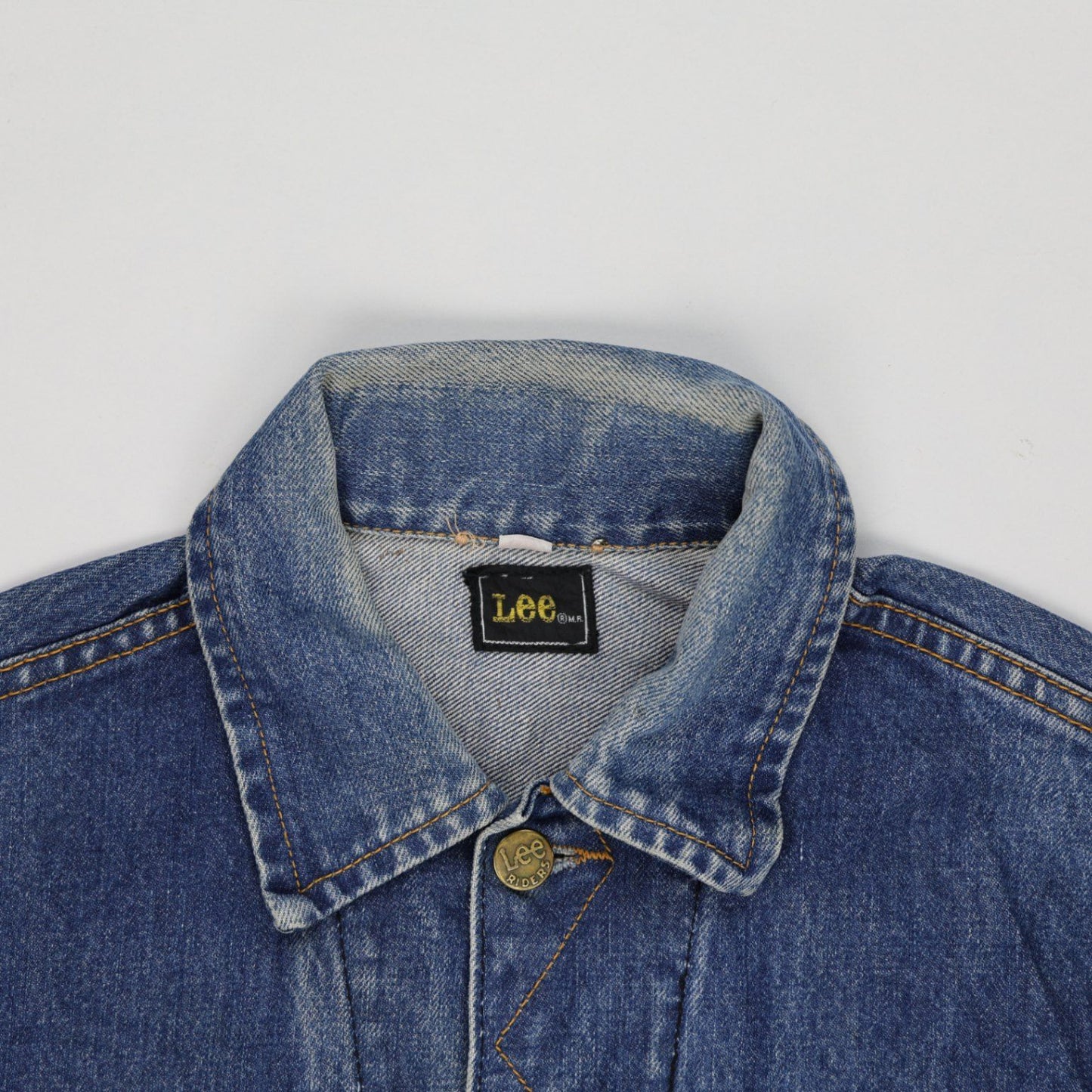 Lee Vintage Blue Denim Jacket Unisex Large Cotton