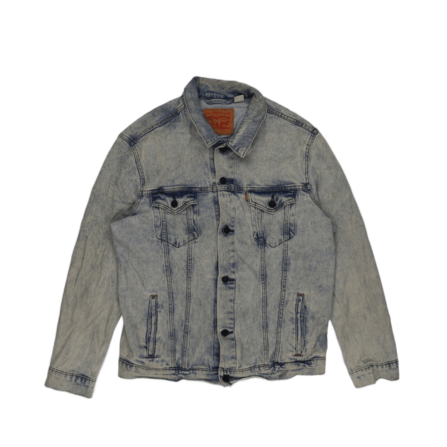 Levi's Light Blue Vintage Denim Jacket Size L Cotton Denim Collared