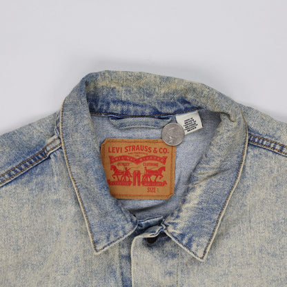 Levi's Light Blue Vintage Denim Jacket Size L Cotton Denim Collared