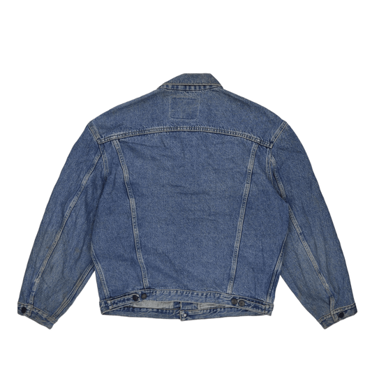 Levi's Vintage Blue Denim Trucker Jacket XL 100% Cotton Collared