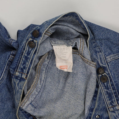 Levi's Vintage Blue Denim Trucker Jacket XL 100% Cotton Collared