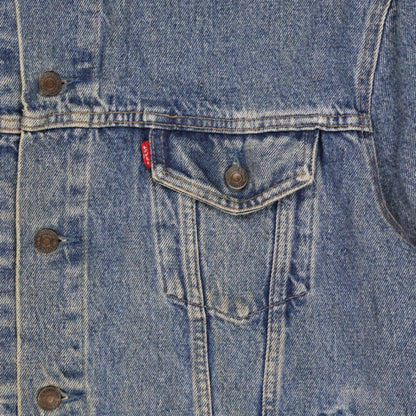 Levi's Vintage Blue Denim Trucker Jacket XL 100% Cotton Collared