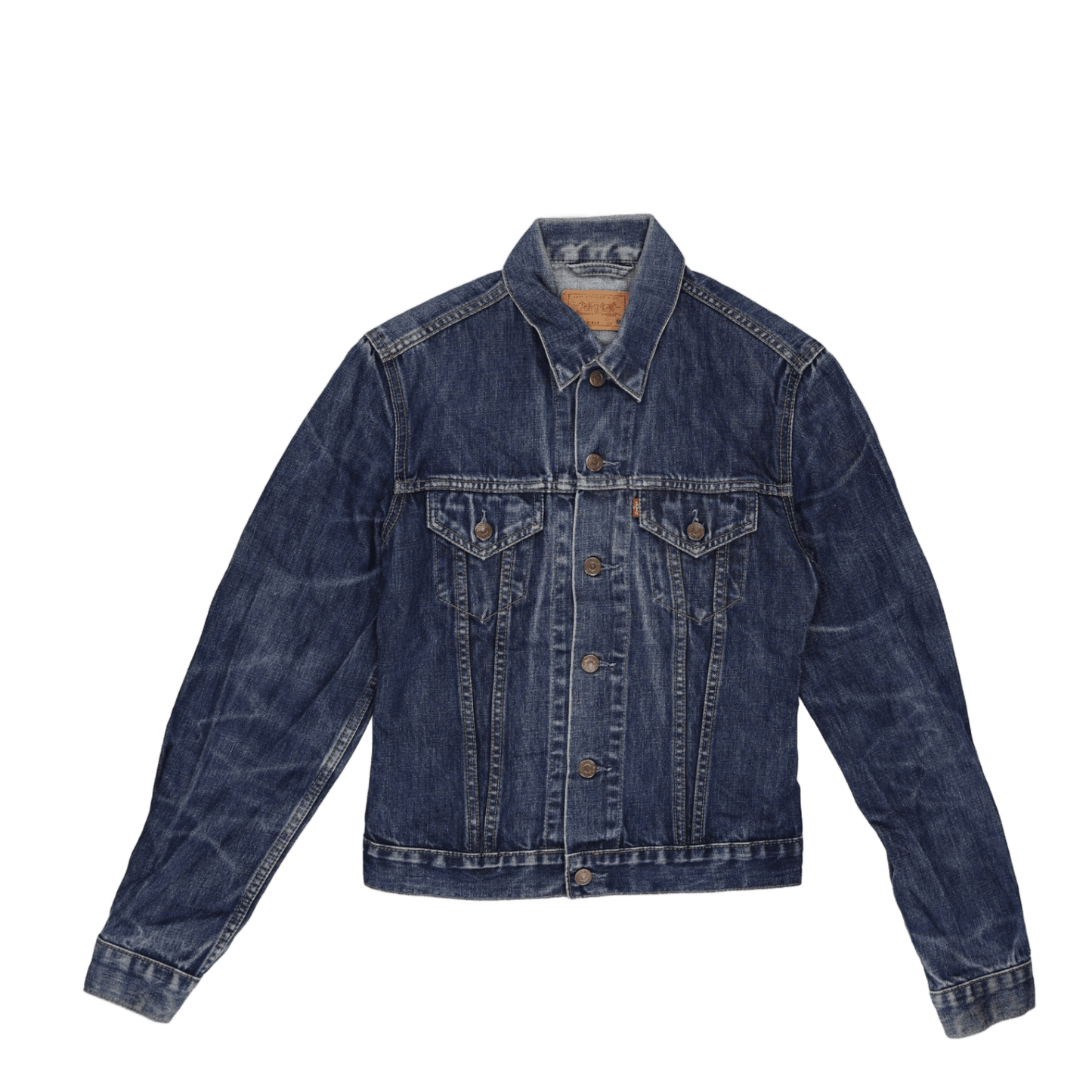 Levi's Blue Denim Trucker Jacket Medium Girls Vintage Cotton