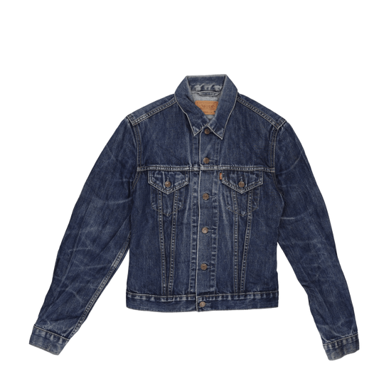 Levi's Blue Denim Trucker Jacket Medium Girls Vintage Cotton