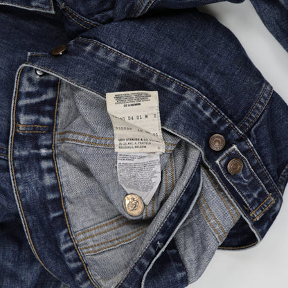 Levi's Blue Denim Trucker Jacket Medium Girls Vintage Cotton