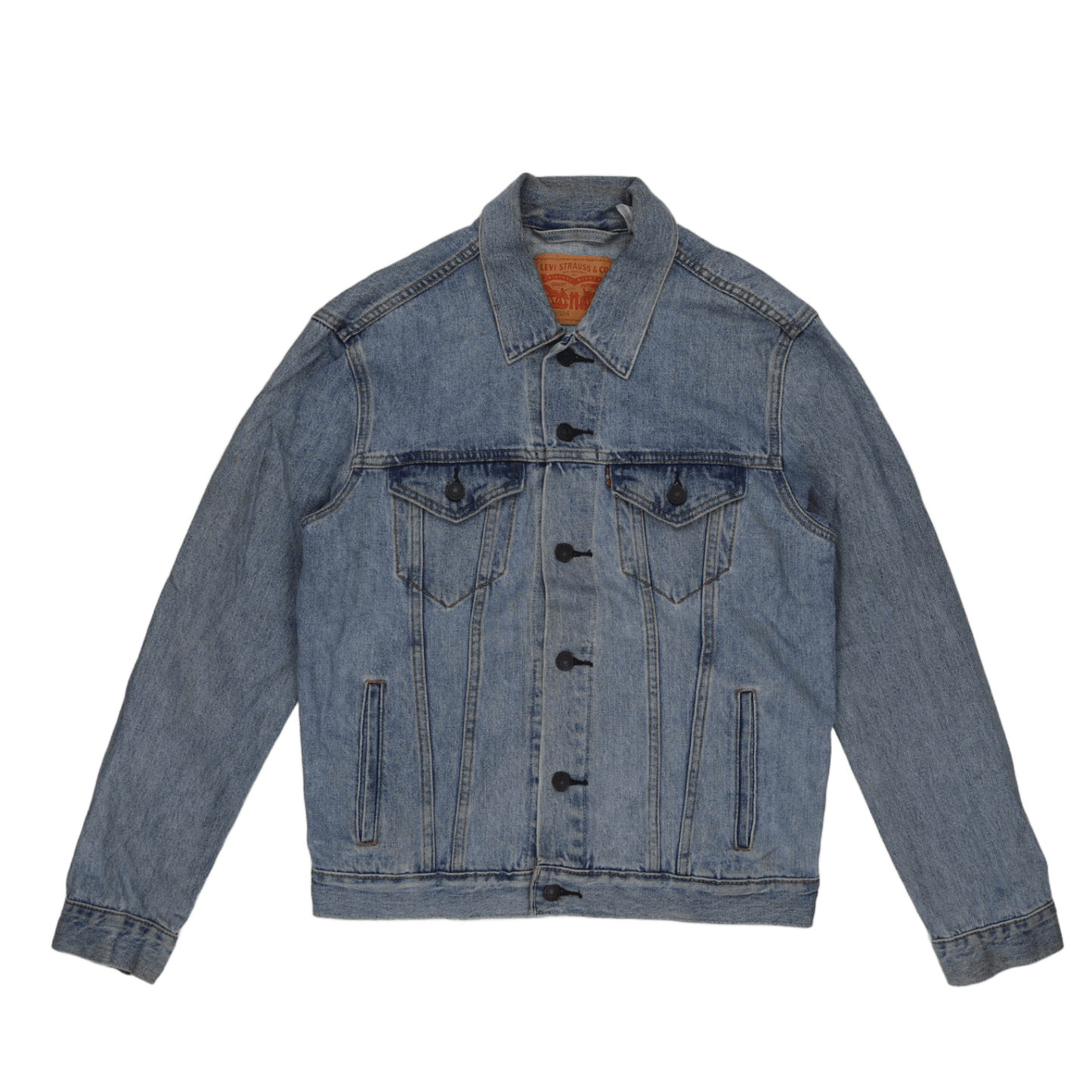 Levi's 72334 Blue Denim Trucker Jacket Men's Medium Cotton Vintage