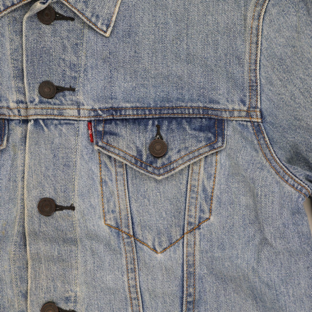 Levi's 72334 Blue Denim Trucker Jacket Men's Medium Cotton Vintage