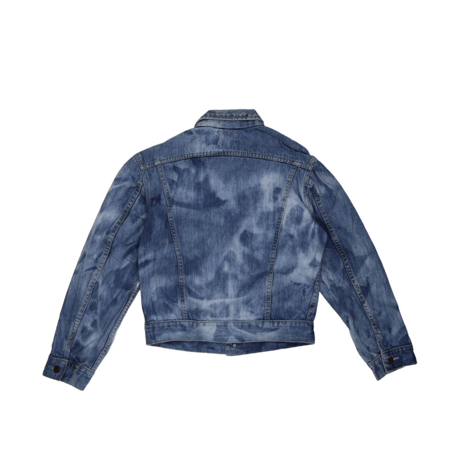 Lee Vintage Bleached Denim Jacket Blue Large 100 Percent Cotton