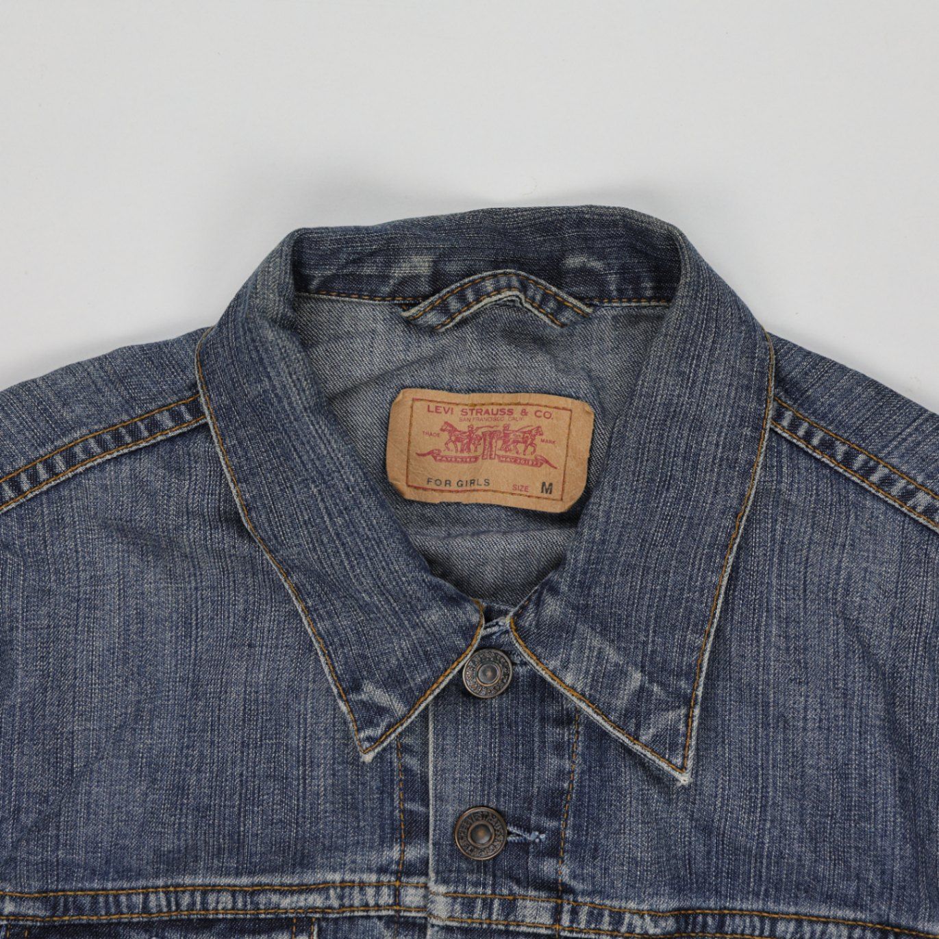 Levi's Women's Vintage Denim Jacket Medium Blue Size M Cotton Collared
